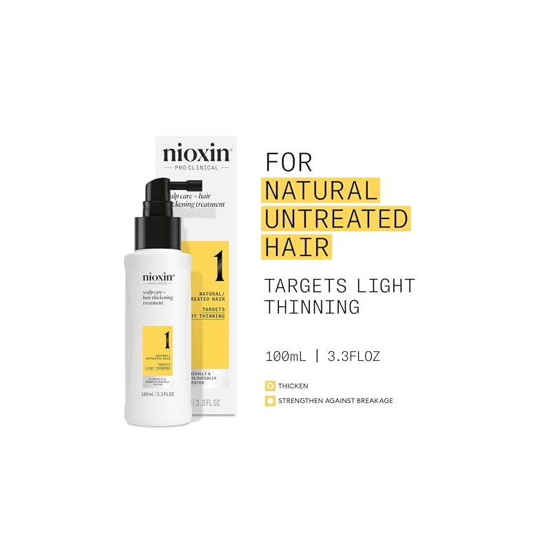 Nioxin Scalp and Hair Leave-In Treatment System 1 for Fine