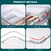 TOLIDA Clear Plastic Phone Cases Storage Box with Lid -