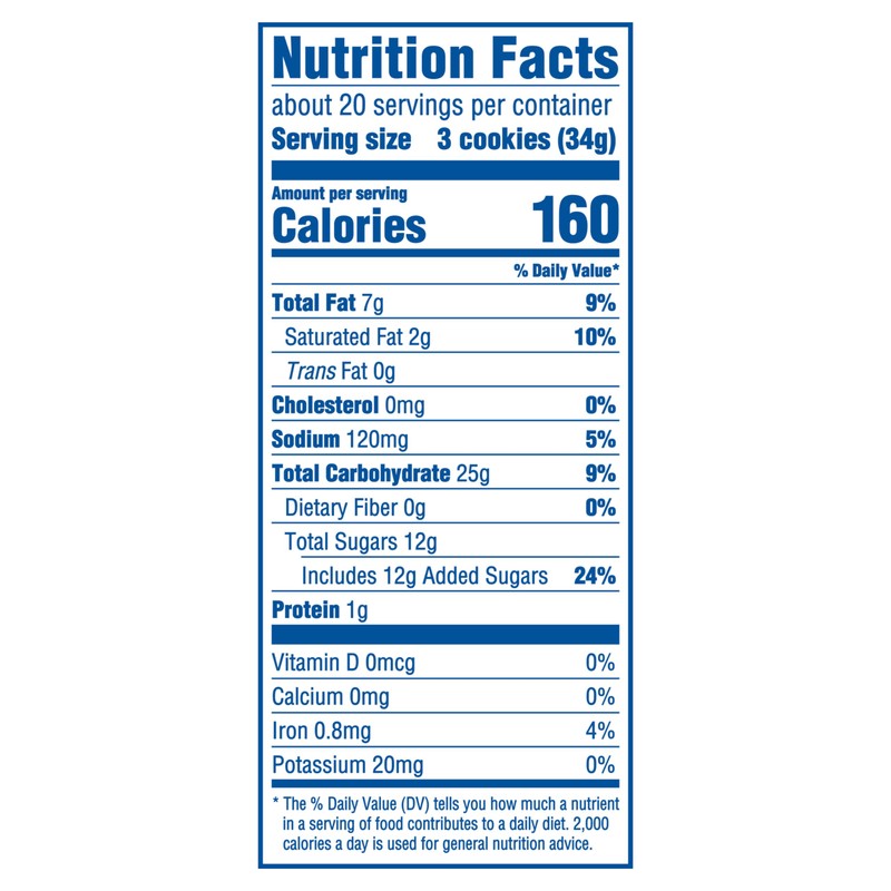 OREO Golden Sandwich Cookies, Party Size, 24.16 oz.