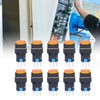 25Pcs Momentary Push Button Switch Self Locking 8 Pin Round
