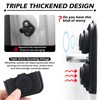 Figpade 4PCS Square-Shaped Car Door Latch Cover,Silicone Car Door Strike