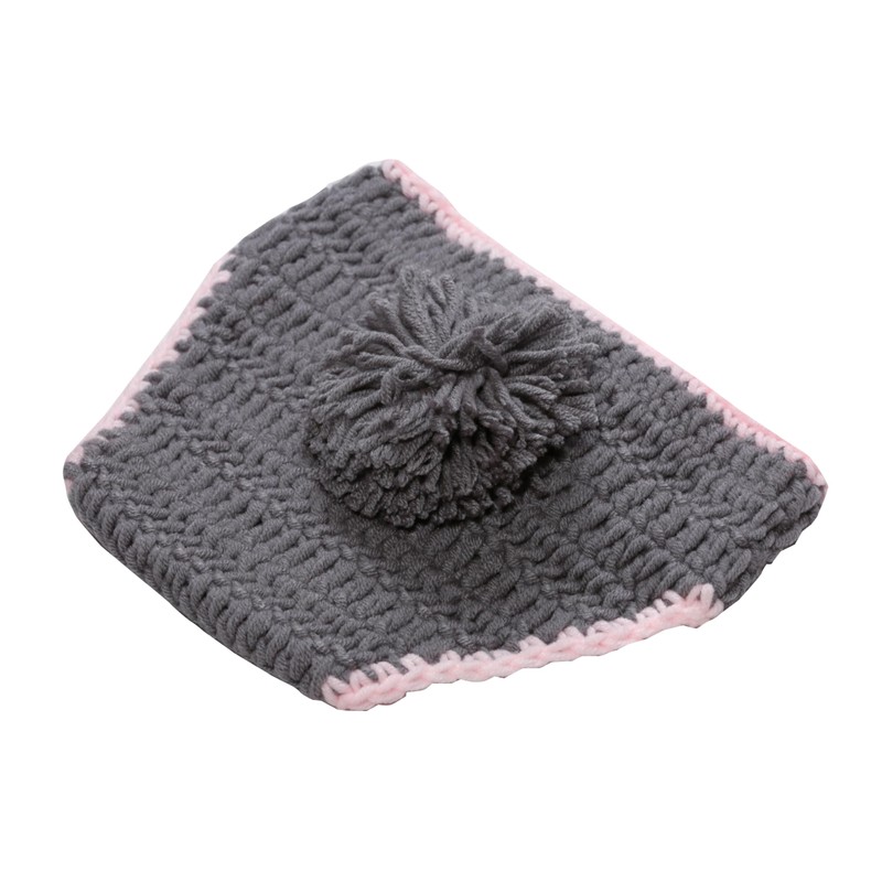Grey Rabbit, Newborn Baby Girl/Boy Crochet Knit Costume Photo Photography