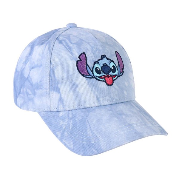 Stitch Cap with Curved Peak, Blue, Suitable for Adults, with