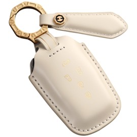 [smasol] Sienta 10 Series 15 Series New Alphard 40 Series 30 Series Late VOXY90 Noah 90 Series Key Case Vellfire Key Cover Luxury Genuine Leather Smart Key Cover Case, hk-5 / milky white