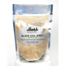 Boston Spice Black Oak Jerky HANDMADE Meat Seasoning Mix Blend Make Your Own Beef Poultry Venison Duck Alligator Elk Deer Jerky also great on Popcorn 1/4 Cup Spice wt. 1.6oz/47g