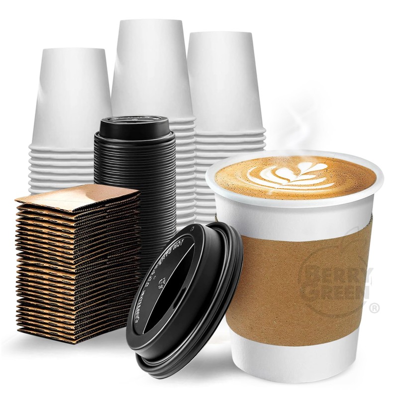 Berry Green 50 Vasos para Cafe de 8 oz (237