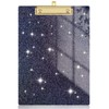 Rimilak Acrylic Glitter Clipboards, Sparkly Board with Low Profile Gold