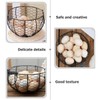 AIMALL Egg Basket, 7.87x4.72 Inch Metal Wire Fruit and Vegetable
