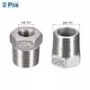 sourcing map Hex Bushing, 3/8 PT Male to 1/8 PT