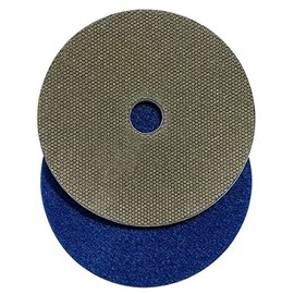 5" Electroplated Diamond Grinding/Polishing Pads for Concrete, Granite, Other Natural Stones and Pool Plaster, 70/80 Grit