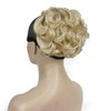 Lydell Short Messy Curly Dish Hair Bun Extension Stretch hair