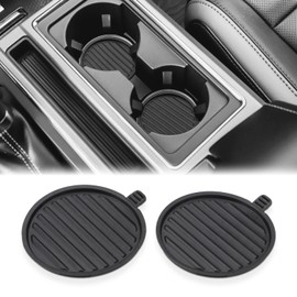 AOTEMILK Center Console Cup Holder Inserts Replacement Compatible with Ford F150 Accessories 2017 2018 2019 2020 2021, for Ford Expedition 2018 2019 2020 2021 Replace JL3Z-1513562-AA (2pcs)
