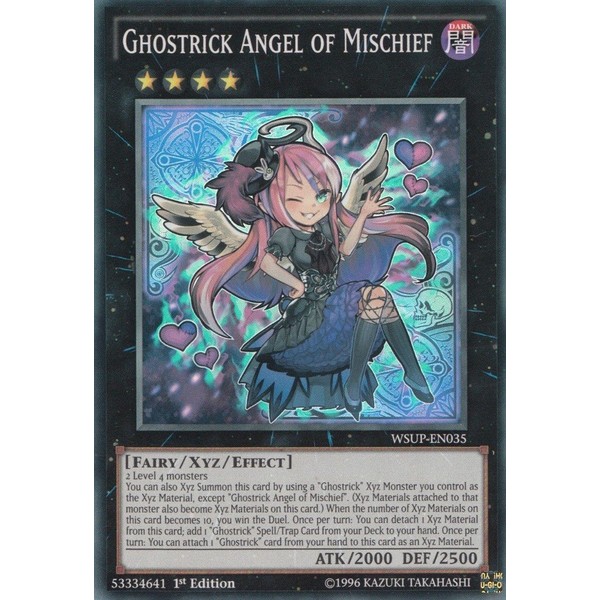 YU-GI-OH! - Ghostrick Angel of Mischief (WSUP-EN035) - World Superstars - 1st Edition - Super Rare
