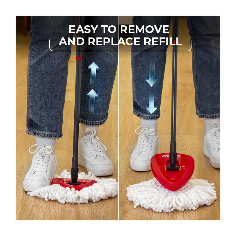 O-Cedar EasyWring Spin Mop Head Refill (Pack of 6)