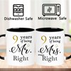 WOSIWULA 9 Year Anniversary Coffee Mugs Set of 2, 9