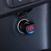 Tsuchiya Yac Car LED Voltage Checker, Black, Diameter 10 x