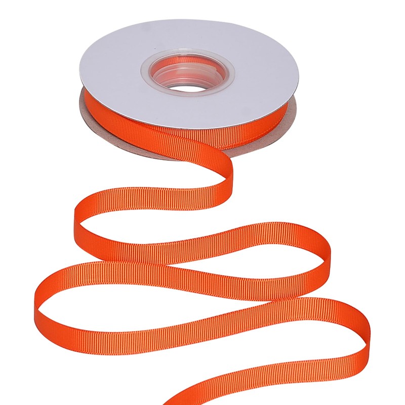 Ribest Cinta de grogrén naranja para envolver regalos, manualidades, lazos