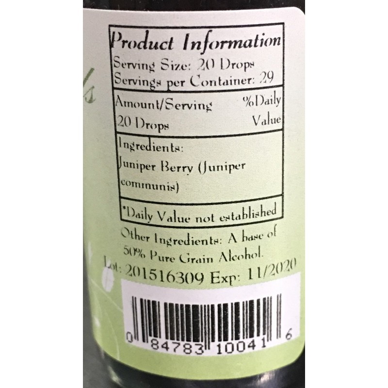 Best Botanicals Juniper Berry Extract 1 oz.
