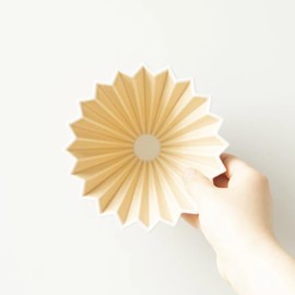 Kai Origami Dripper, Matte Beige, M (For 2 - 4 People), Made in Japan