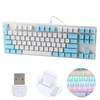 87 Keys Computer Keyboard Mixed Light Mechanical Computer Peripherals for