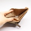 Sea Double Nicole Women's Bifold Wallet, Round Zipper, Owl, Auspicious
