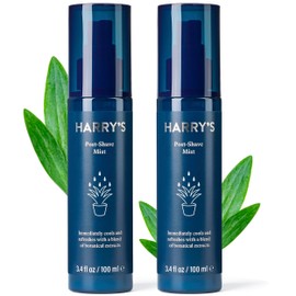 Harry's Post Shave Mist, Alcohol-Free Formula made with Aloe, Eucalyputus, and Tea Tree, 100ml, Pack of 2