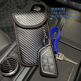 2 PACK Faraday Pouch For Car Keys, Car Key Signal Blocking Bag For Car, RFID Key Pouch Faraday Bag for Keyless Car Protective Key Pouch