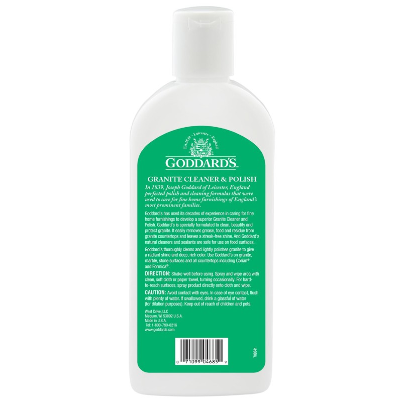 Goddard's Granite & Marble Polish - Clean and Shine Countertops,