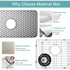 KINKIB Stainless Kitchen Sink Protector - 21" x 16" with