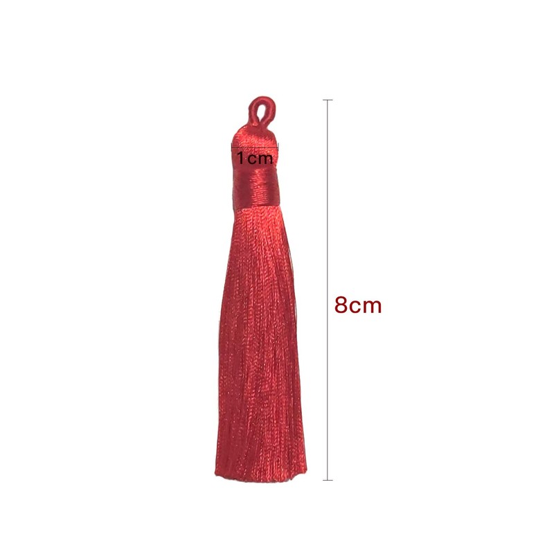 Qililandiy 20 Pieces Tassels 8 cm Terylene Pendants Handmade Tassel