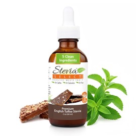 Stevia Select Stevia Drops-English Toffee Stevia Flavor 2 oz Stevia Liquid