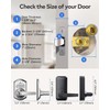 TEEHO Keypad Door Lock with Handle: Keyless Entry Door Lock