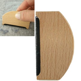 Comfy Wood Cashmere & Fine Wool Comb for De-Pilling Sweaters & Clothing,Fabric Lint R emover Manual Portable Clothing Brush Tool for Knits Woolens Scarves Wool Coats Pants Care