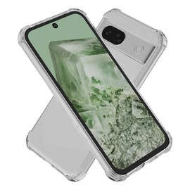 Hy+ Pixel8a Shockproof Case Cover Strap Hole US Mil-Spec Clear Built-in Shock Absorbing Pocket TPU Case
