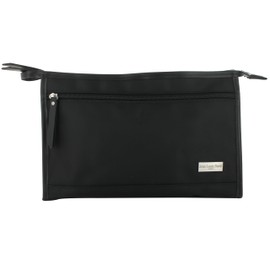 Jean Louis David – Kosmetiktasche für Herren, groß, Schwarz – Reißverschluss, Schwarz, Klassisch