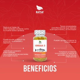 Omega 3, Aceite De Pescado, 100 Cápsulas, Calidad Premium Sabor Natural