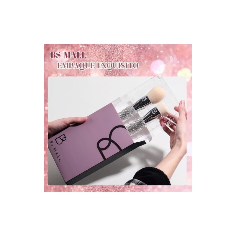 BS-MALL Brochas de Maquillaje de Lujo de Diamante, Hechas A