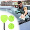 QWORK Windshield Cleaner Tool – Long Handle, 180° Swivel Head