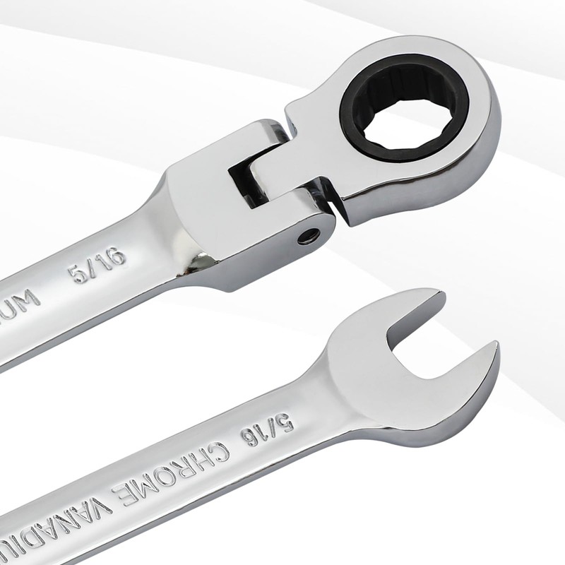 B4B BANG 4 BUCK 5/16 Wrench, Flex-Head Ratcheting Combination Wrench