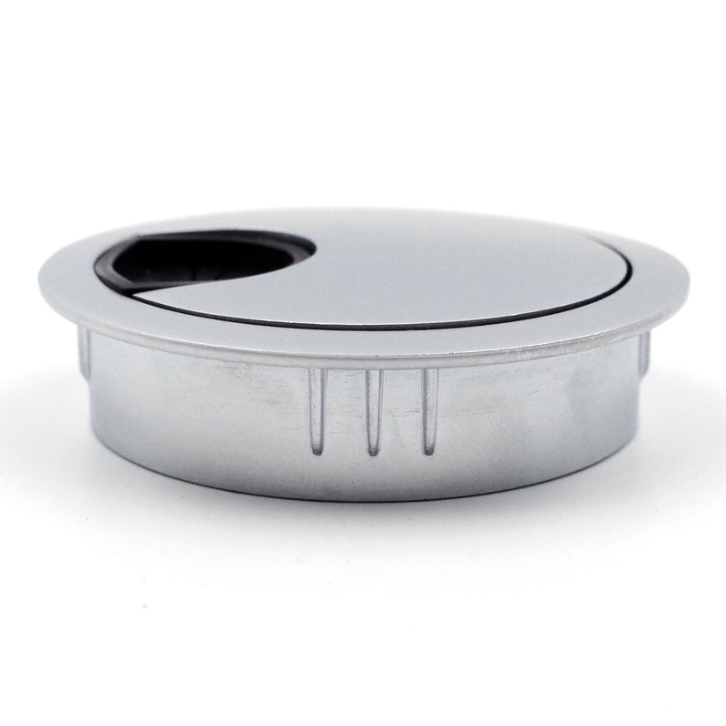 Jetland Desk Grommet for Wire Organizer - Matte Silver, Fits