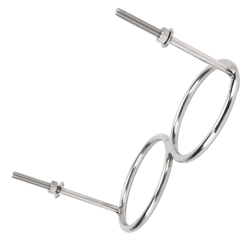 316 Stainless Steel Double Ring Cup Holder with Mounting Nut