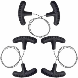 3 Pcs of Compact Steel Wire Saws - High-Tensile Survival Rope Cutters for Outdoor Adventures, Camping, Hunting & Emergency Use - Durable Portable Cutting Tool