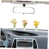 ULTECHNOVO 3 Pcs Cute Mini Flower Vases for Car Aesthetic