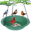 Hanging Bird Feeder for Outside, Hanging Bird Feeder Tray with