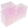 LJY 12 Pieces Rectangular Empty Plastic Storage Containers with Lids