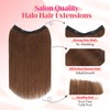 Rich Choices Wire Hair Extensions - Invisible Clip-In Human Hair