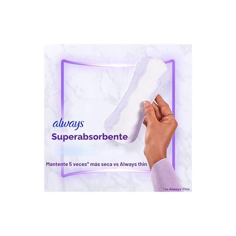 Always – Protectores diarios extra protección, protectores de longitud larga,