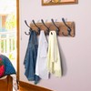 Dseap Coat Rack Wall Mounted - 5 Tri Hooks, Heavy