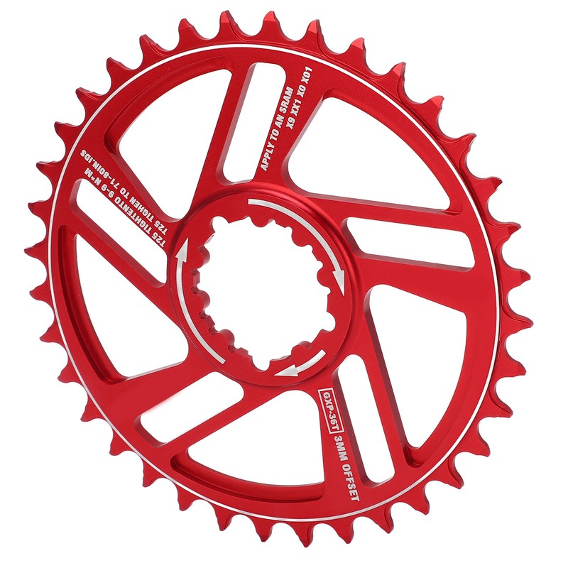 Lebycle Bicycle Chainring 36T Chainwheel 3mm Offset Direct Mount Narrow