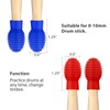 4 Pieces Drum Mute Drum Dampener Silicone Drumstick Silent Practice